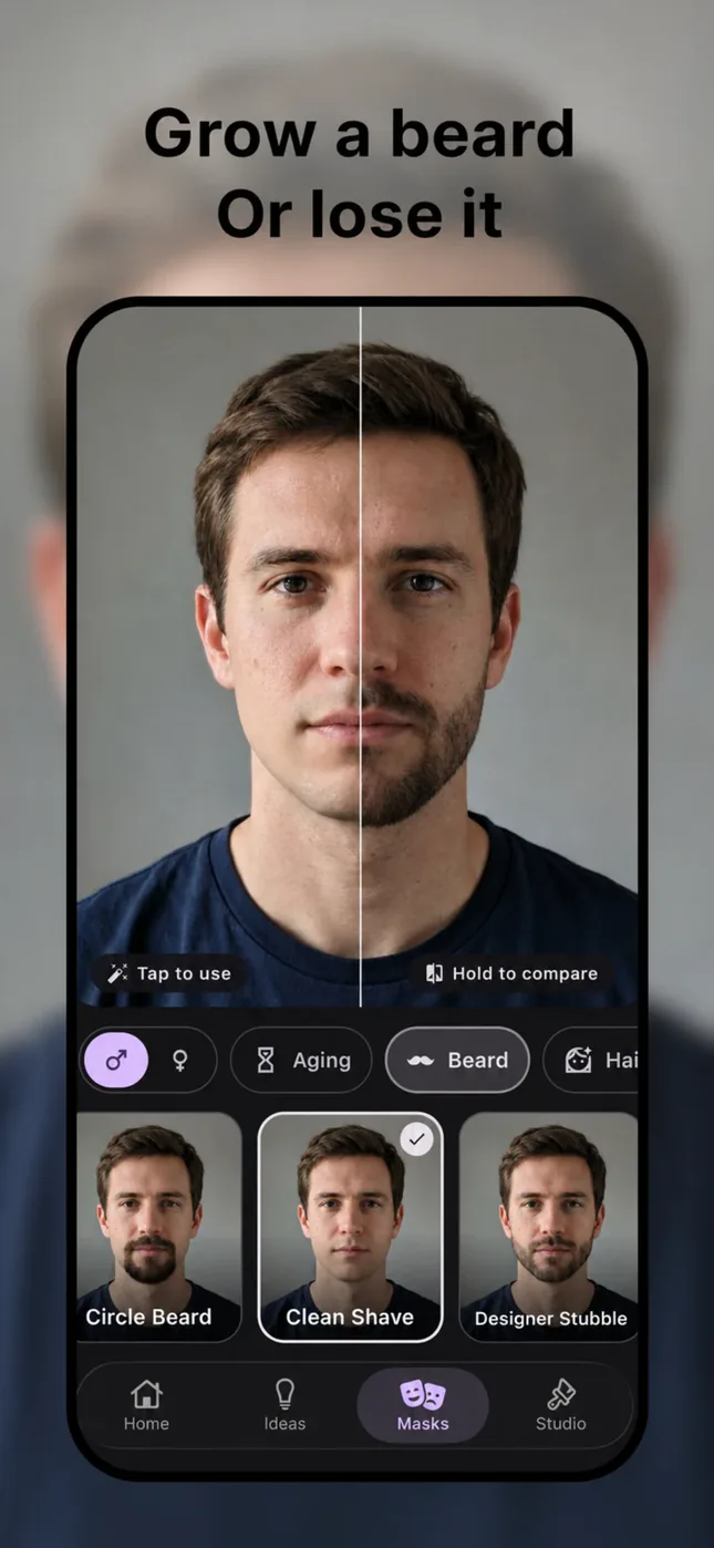Try an AI Mask on a portrait in My AI Photo Shoot